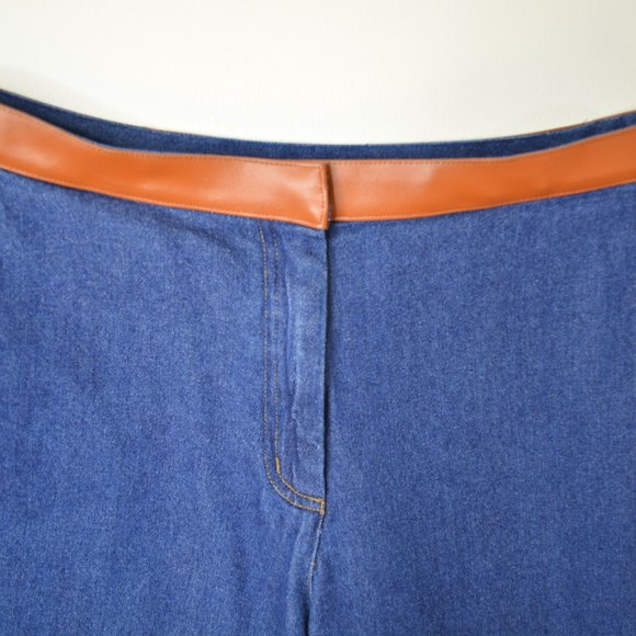 VTG 1990's FORENZA Size 12 T TALL Womens TAPERED Leg HIGH Rise MOM Blue Jeans - Picture 5 of 6